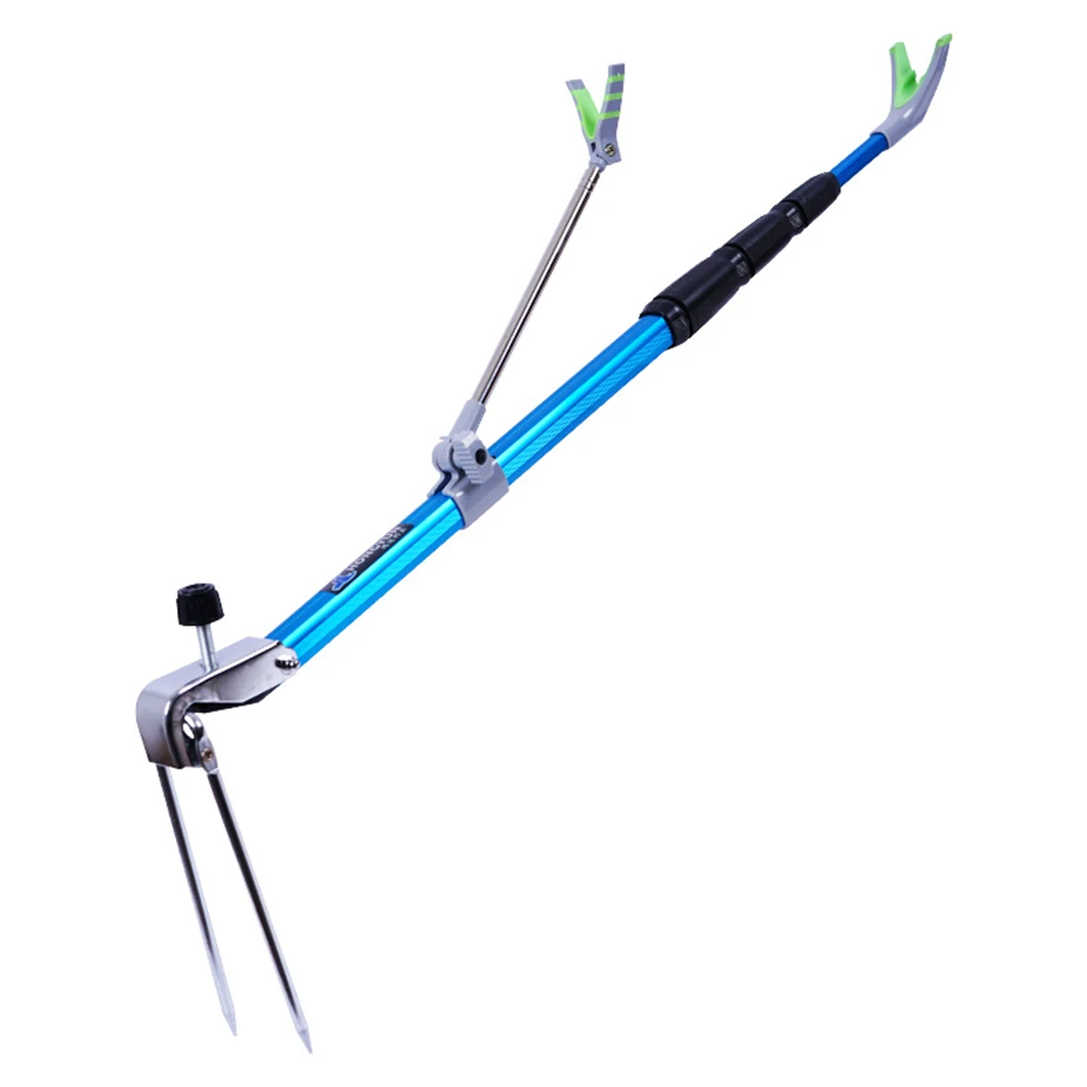 

Turret Bracket Fishing Rod Bracket Aluminum Alloy Hand Rod Bracket Ground Insertion Reinforced Fishing Bracket Fishing Gear