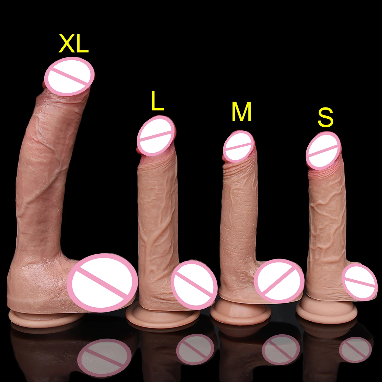 Soft Realistic Skin Feel Human Penis Cheap Dildo Double Silicone Suction Cup Thick Dick Anal Sex Toys Men Women Gay Strapon Cock | Красота и