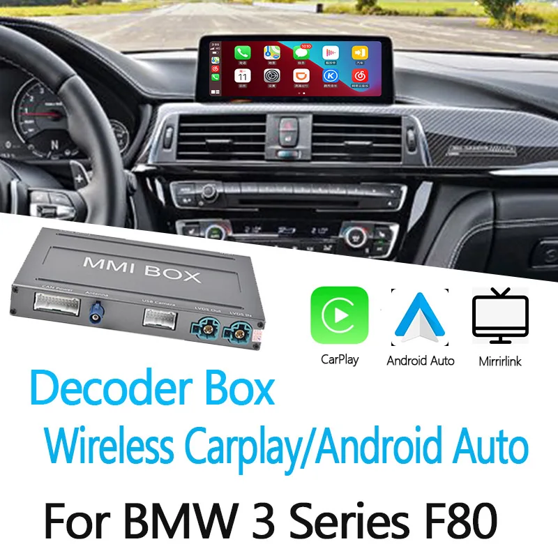 

Адаптер для BMW 3 серии F80 2014 ~ 2015 беспроводной проводной CarPlay Android Авто Carlife Mirror link декодер Youtube
