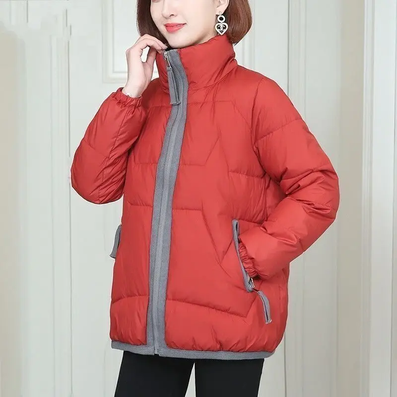 

Утепленная осенне-зимняя женская куртка с хлопковой подкладкой для женщин среднего возраста, зимняя флисовая одежда для матери T61