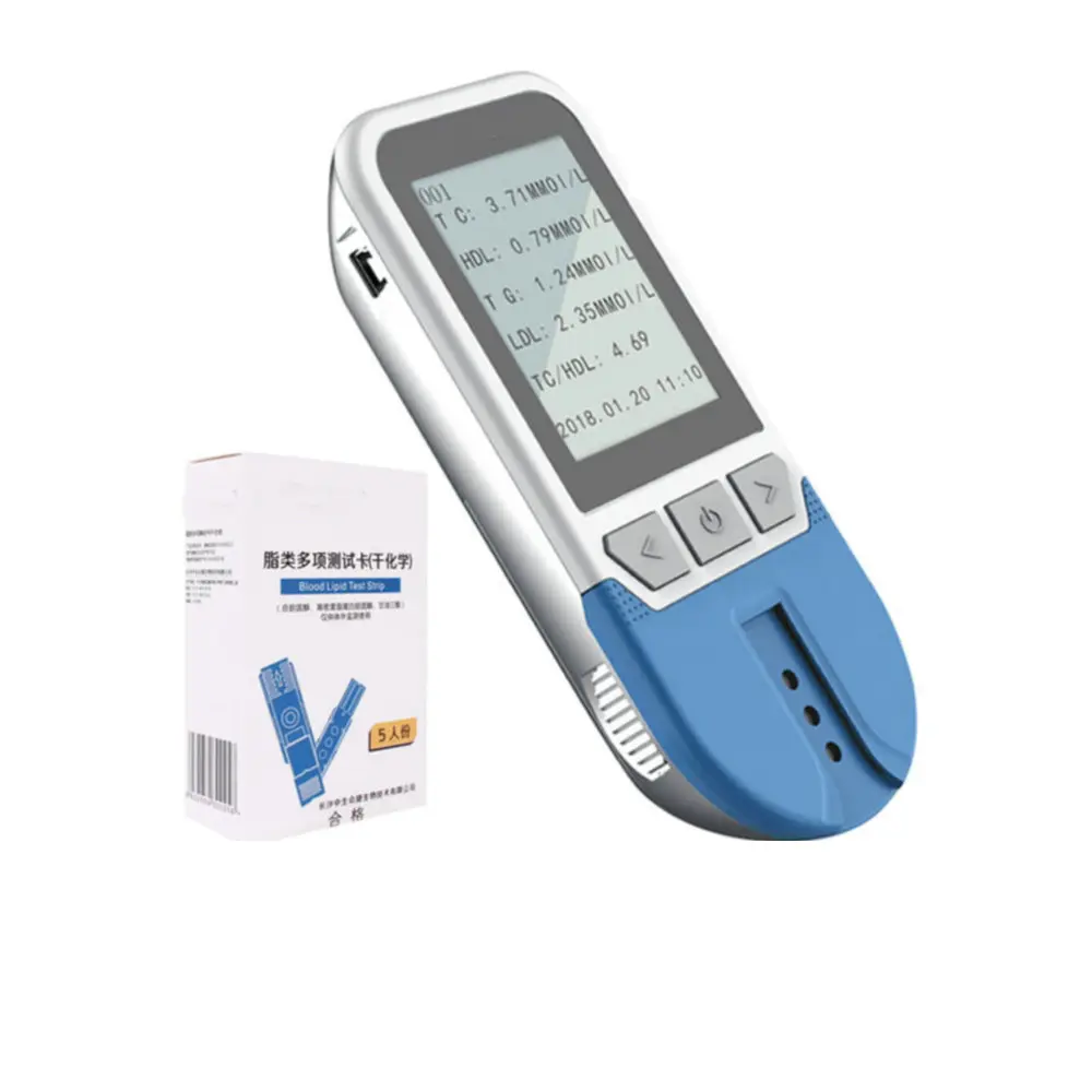 

Измеритель уровня холестерина 5 в 1, прибор для измерения уровня холестерина в HDL LDL, измеритель с полосками и ланцетами