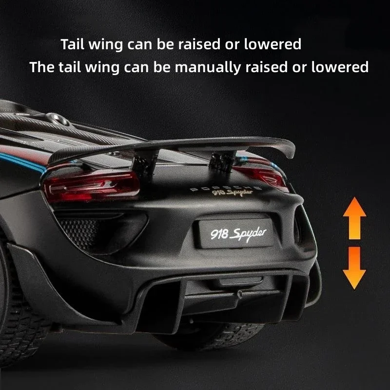 Модель автомобиля в масштабе 1:18 Porsche 918 Spyder Martini Racing из сплава