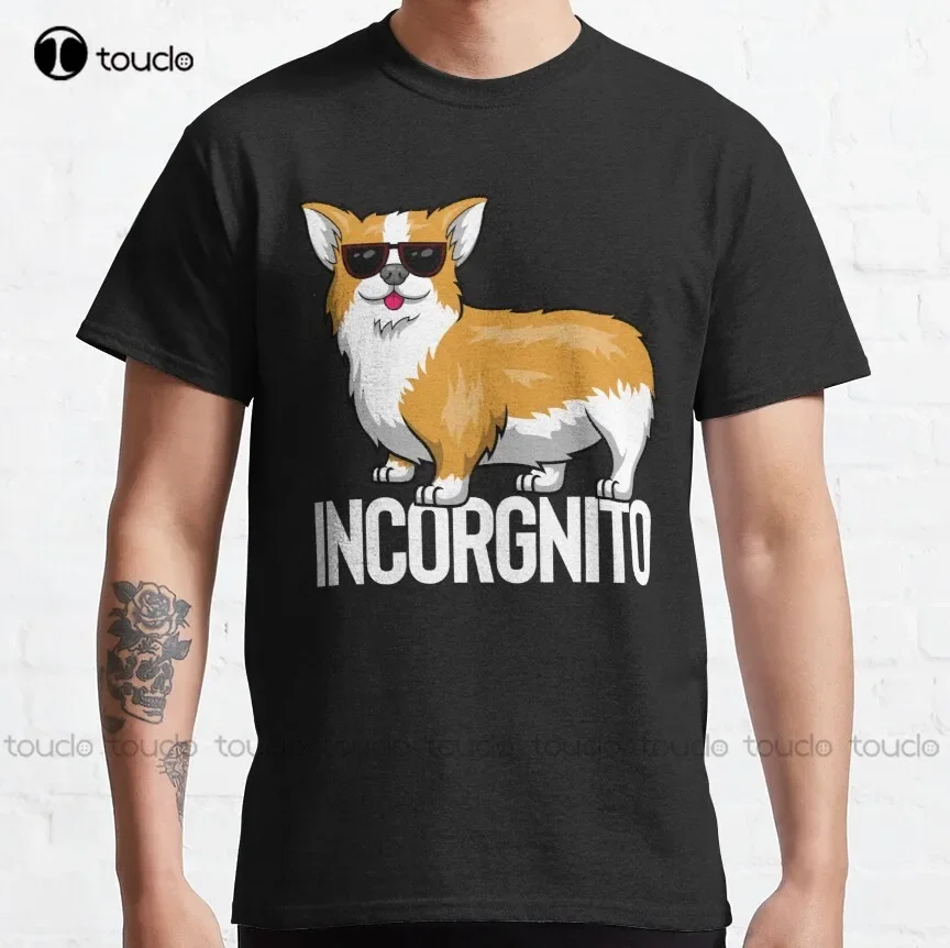 Классическая футболка Incognito Corgi Love Corgis Cute Mom женская Сделай ваш дизайн Xs-5XL новинка