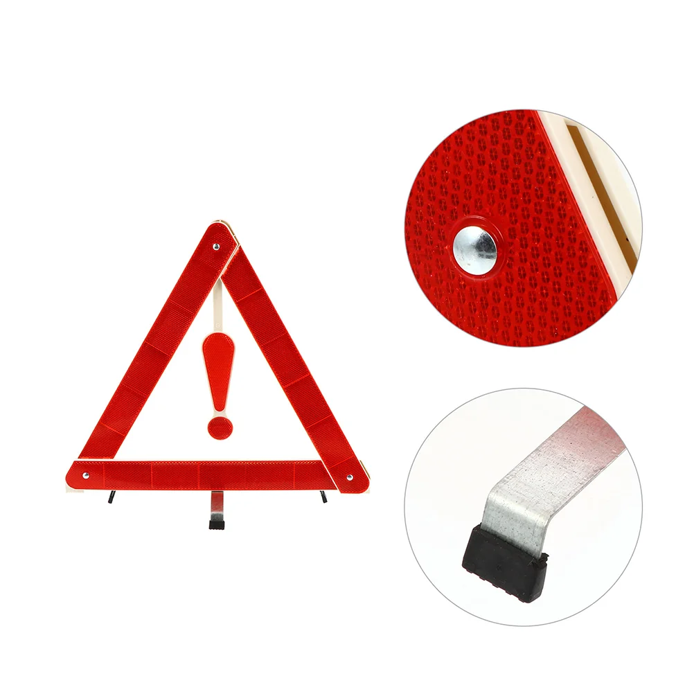 

Reflective Warning Sign Road Warning Tripod Car Triangle Safety Tripod