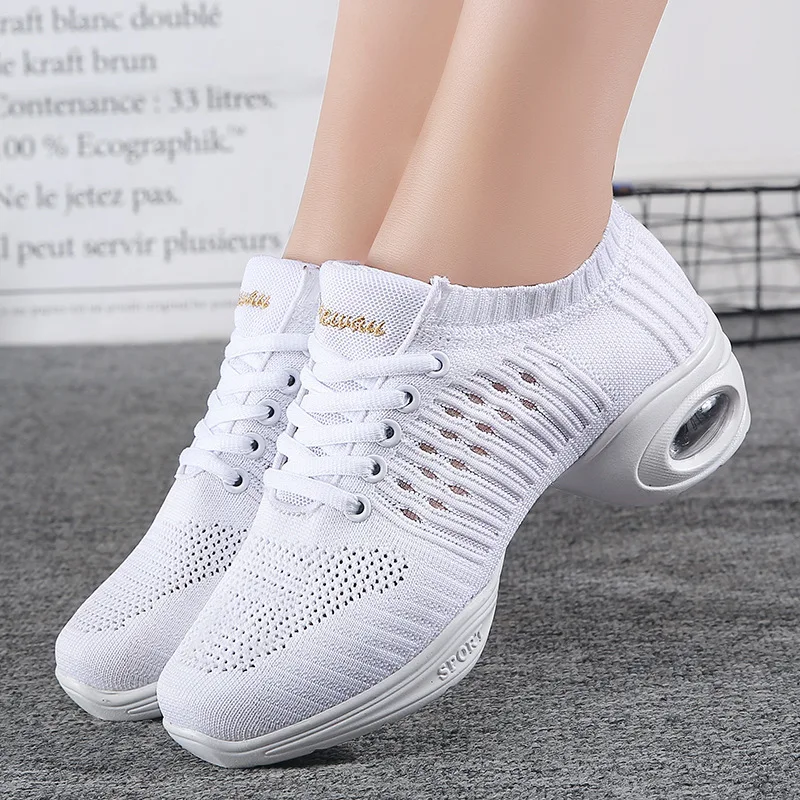 

2023 Sneakers Dance Shoes For Women Mesh Breathable Comfortable Modern Jazz Dancing Shoes Girls Ladies Outdoor Sports Shoes