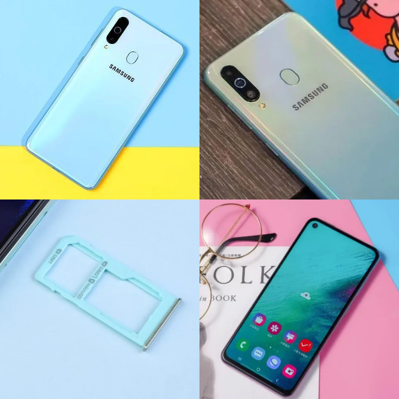 Samsung Galaxy A60 Global Version Cellphone 6.3Inch 6GB RAM 128GB ROM 32MP Triple Rear Camera 2 SIM Unlocked Android Smartphone