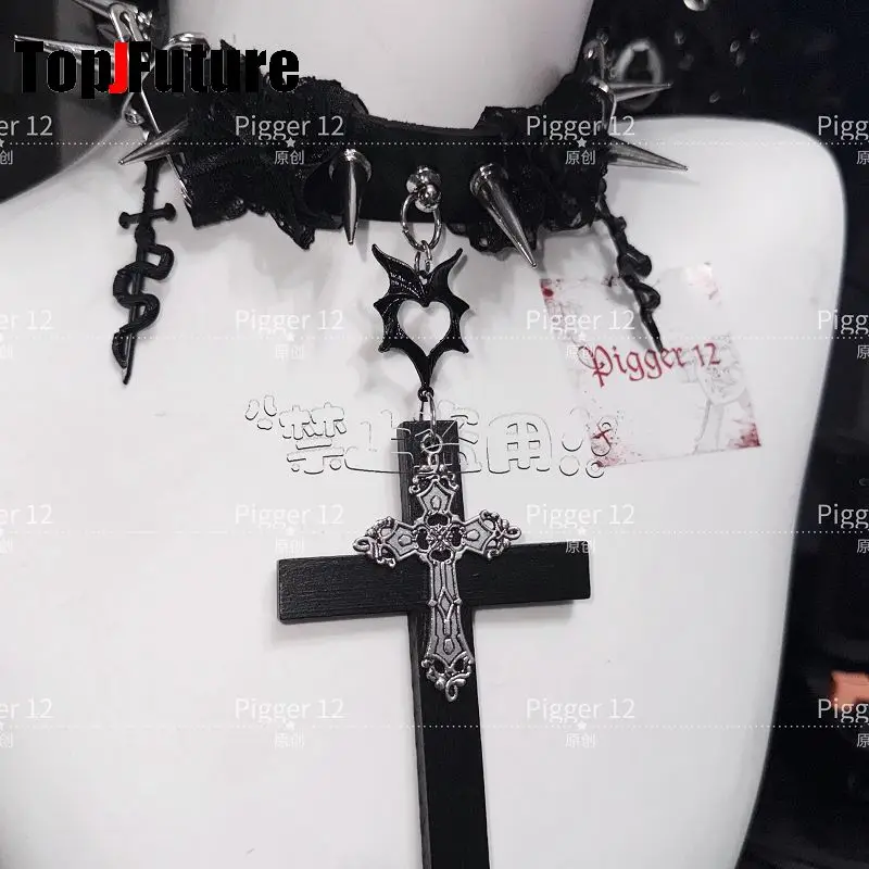 Женское металлическое ожерелье в стиле стимпанк Y2K