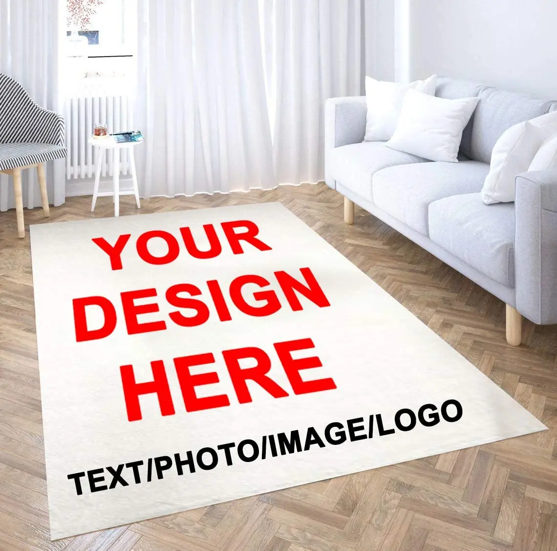 

Custom Rug with Logo Personalized Rugs and Mats Pictures for Home Decorative Customized Area Rug Bedroom Carpet Print 100x150cm