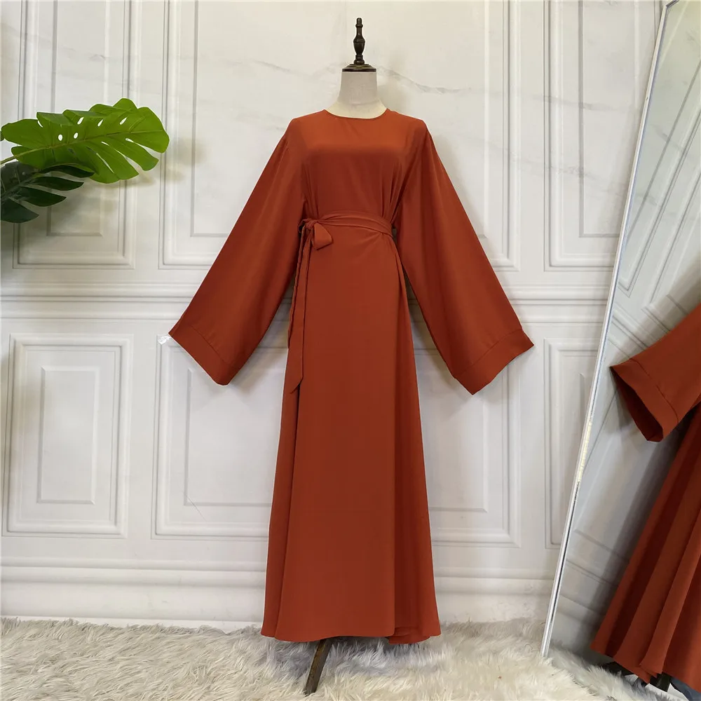 Long Sleeve Dresses For Muslim Women Black Red American Canada Casual Summer Islam Turkish African Indian Kaftan Abaya Dubai