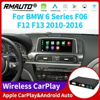 rmauto wireless apple carplay nbt cic system for bmw 6 series f06 f12 f13 2010 2016 android auto mirror link airplay back camera