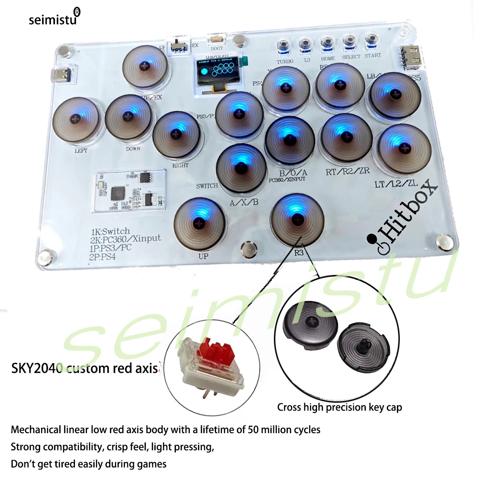 Hitbox аркадный джойстик для ПК/Android WASD клавиатура боевой контроллер PS4 Геймпад