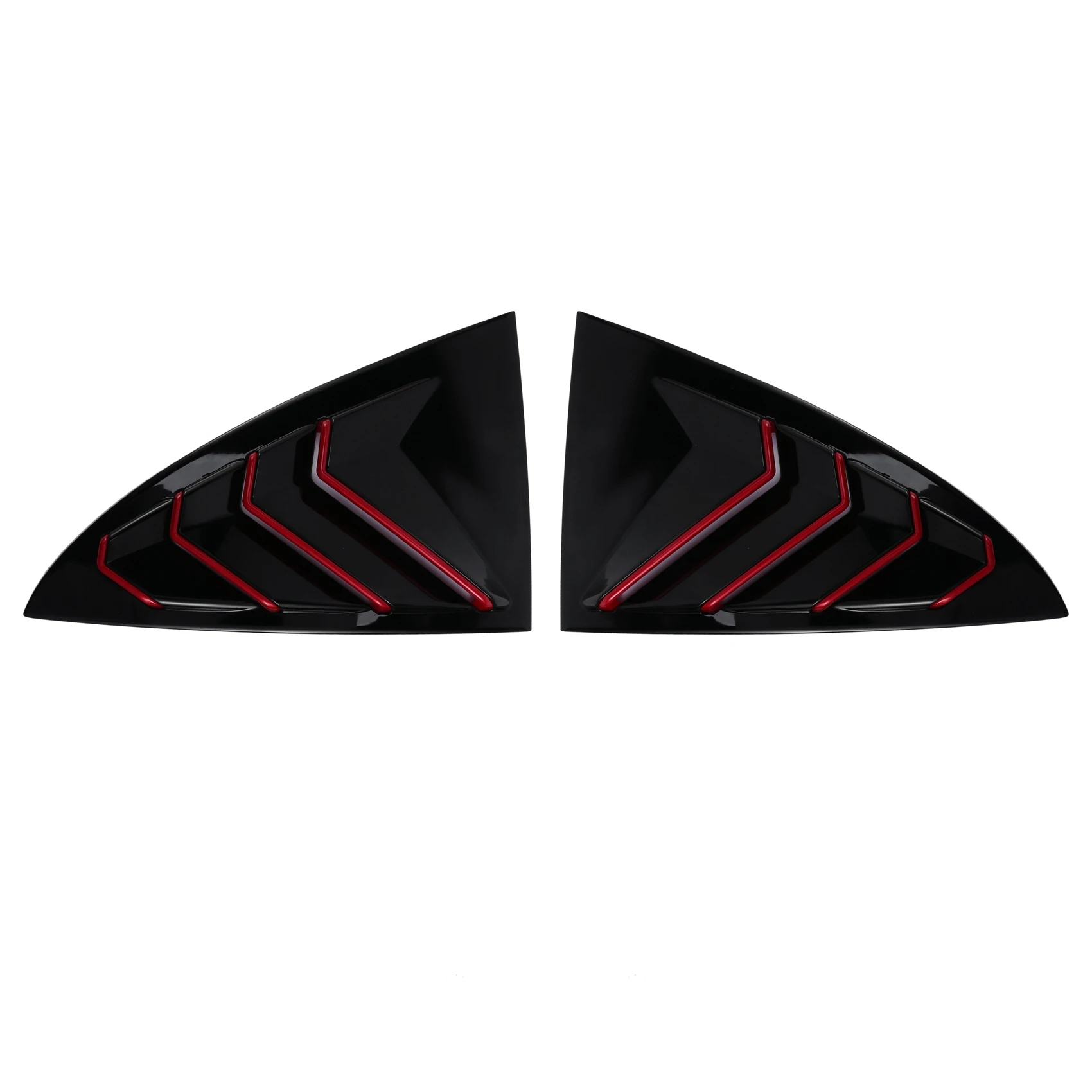 

Глянцевая черная Автомобильная задняя трехугловая накладка на окно, декоративная накладка на створки вентиляции для Tesla Model 3 2017-2020