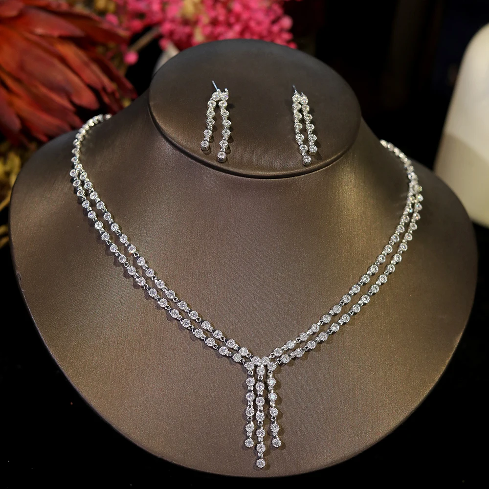 2-слойный корейский комплект с кубическим цирконием