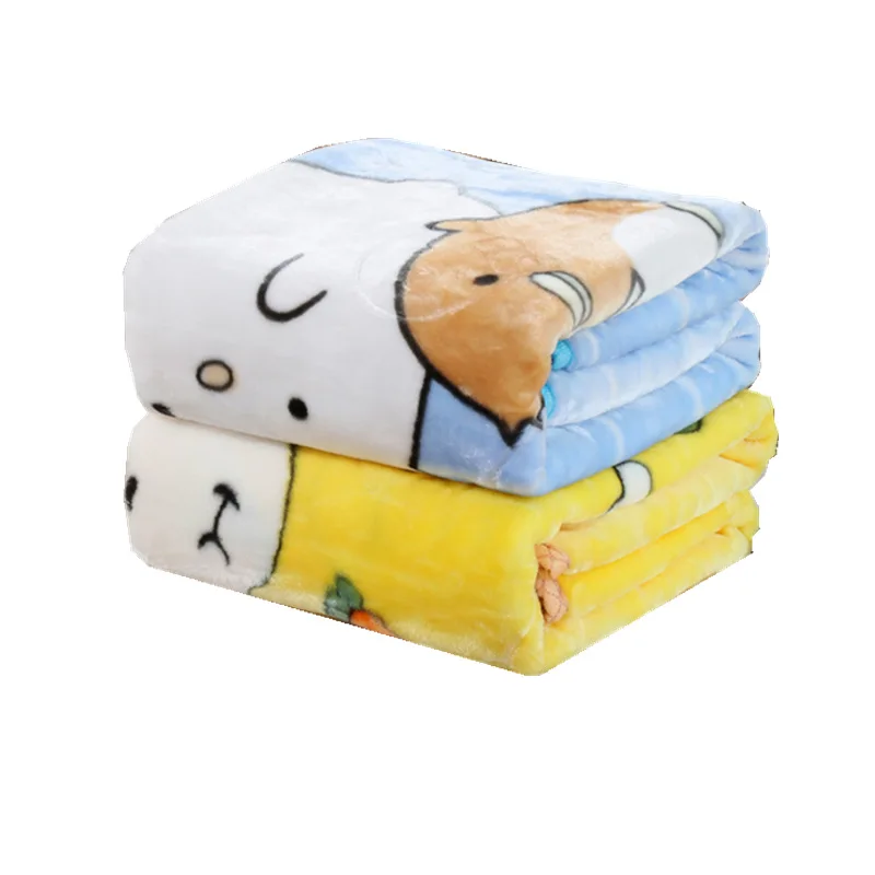 

Double - layer cartoon children's blanket double - sided fleece baby nap embossed cloud blanket