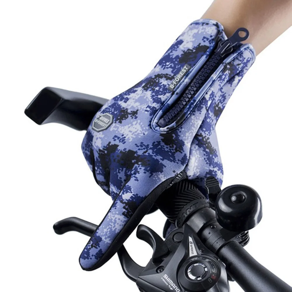 

Winter Men's Riding Gloves Outdoor Sports Warm Touchscreen Unisex Cold Gloves Waterproof Windproof Ski Motorcycle Gloves