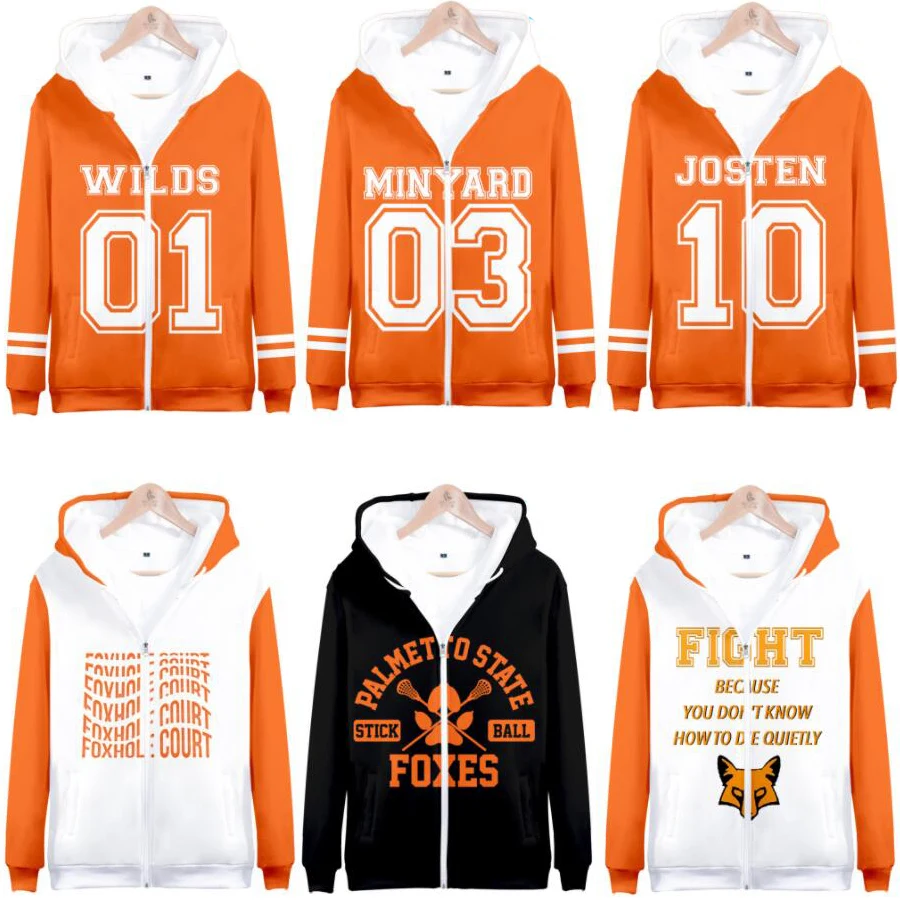 

The Foxhole Court Zip Hoodies Women Men Hooded Sweatshirt WILDS JOSTEN MINYARD Cosplay Zipper Hooded Jacket