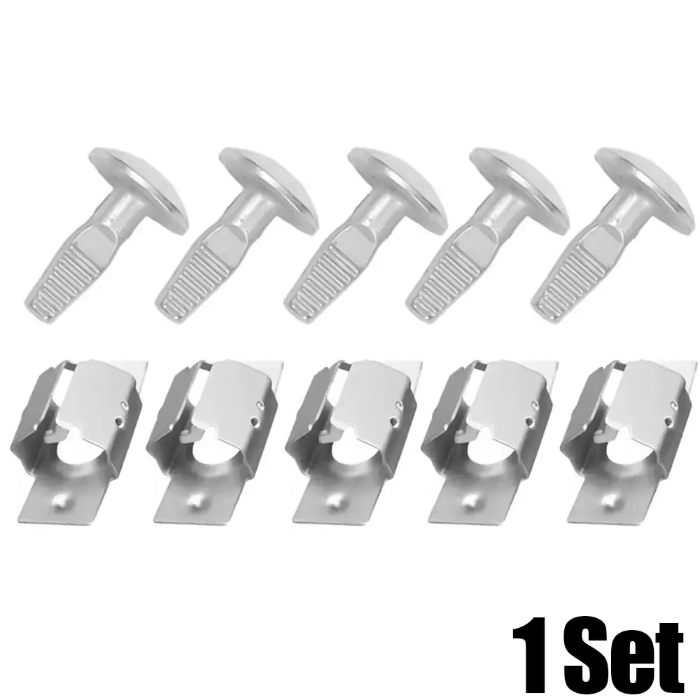 

10 шт. для Peugeot 206 207 407 807 Citroen C2 C5, зажимы для крышки поддона двигателя автомобиля, нижняя защита, металлические винты, болты, крепеж