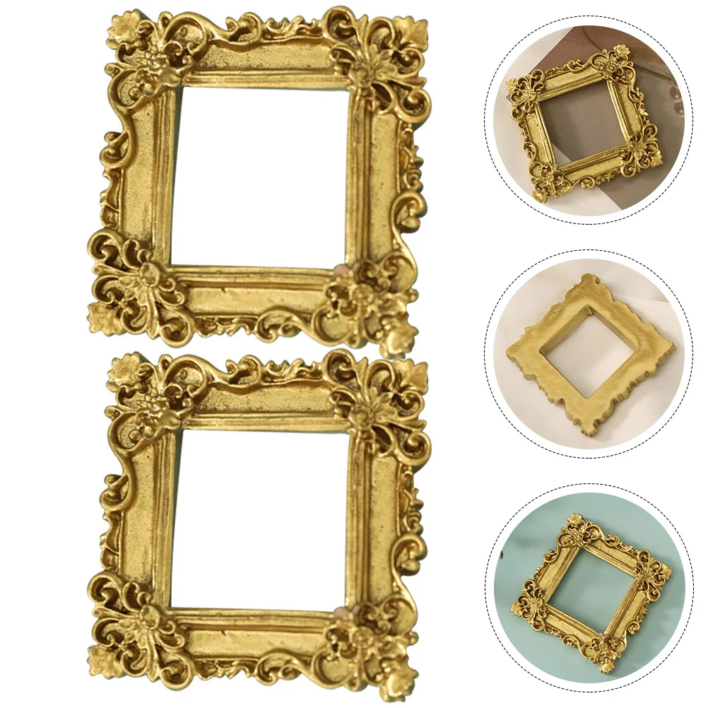 

Mini Frame Photo Picture Resin Frames Diy Crafts Retro Vintage Propshouse Miniature