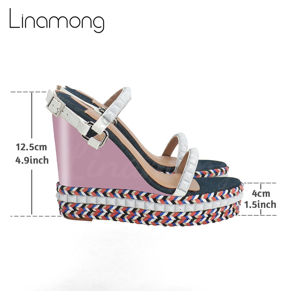 Custom Picture Espadrilles Personalized Sandal for Women Custom Your Own Design Summer Shoes Platform Wedge Round Toe High Heels