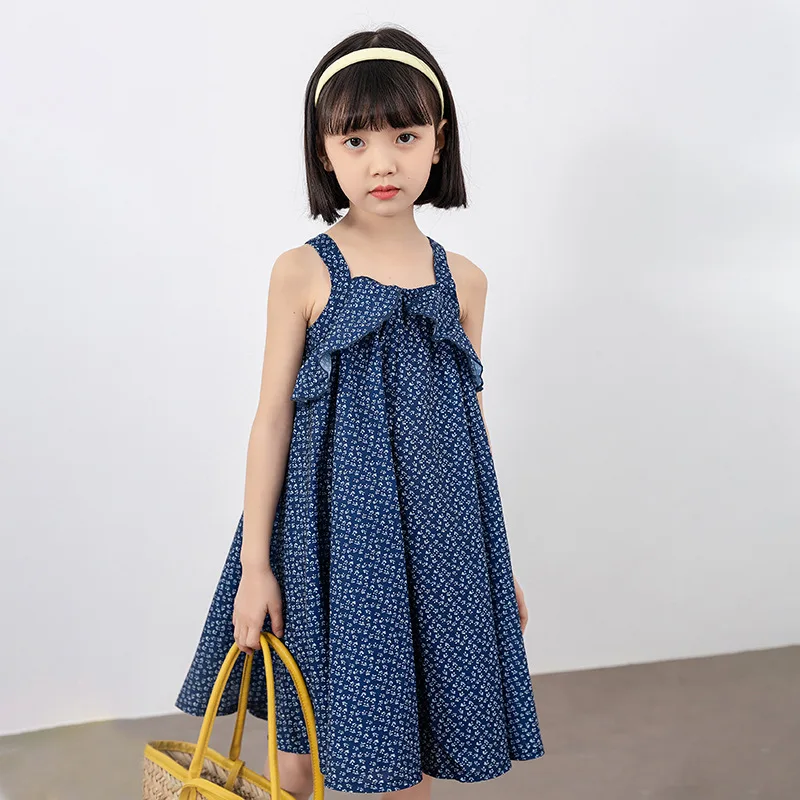 

Children Girls Slip Dress Summer Floral Dresses 4-12 Years