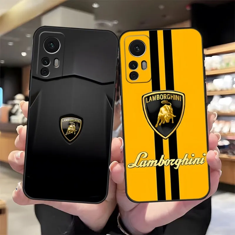 

Lamborghini Роскошный чехол для телефона в спортивном автомобиле для Xiaomi 13 12 11T 9 11 10C 9T 8 9SE 11i Lite Ultra Note10 Poco F3 M4 M3 Pro, чехлы