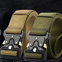 brand new canvas nylon tactical belt outdoor unisex combat training inner belt casual pants belt