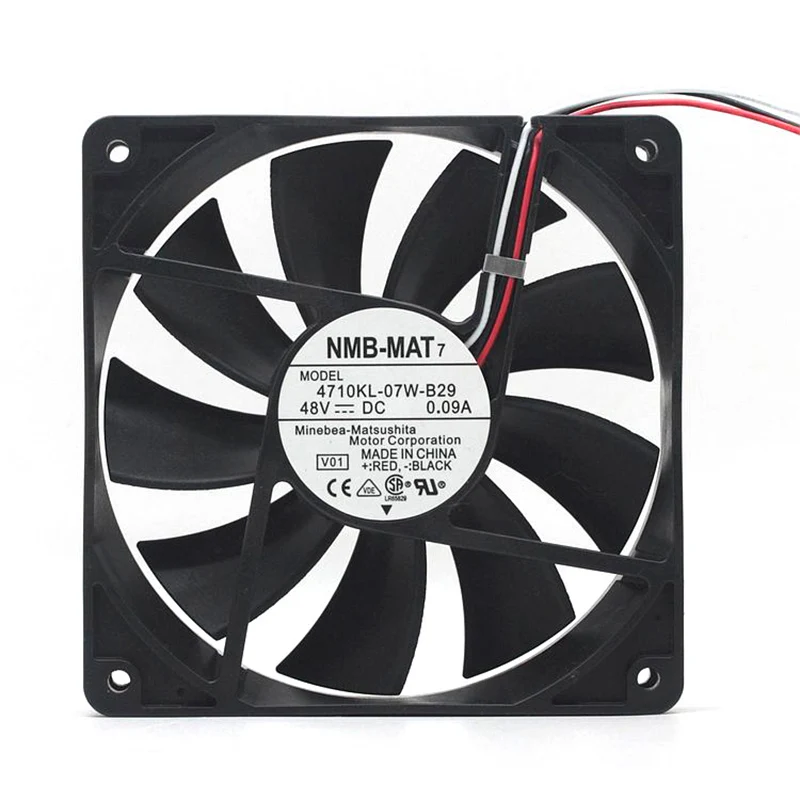 Оригинальный NMB-MAT7 4710KL-07W-B29 B20 48 В 0.09A 12025 12 см 3 провода инвертор трехпроводный охлаждающий вентилятор