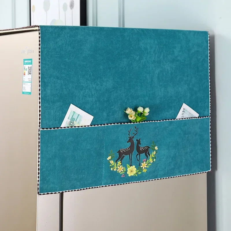 

Washing Machine Cover Refrigerator Cover Refrigerator Decoration Towel Drum Washing Machine Convenient and Dustproof Cover