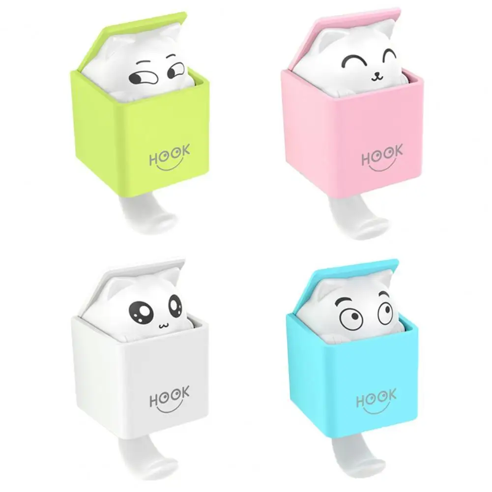 

Wall Hook Retractable Seamless ABS Cartoon Fun Self Adhesive Hook for Bathroom