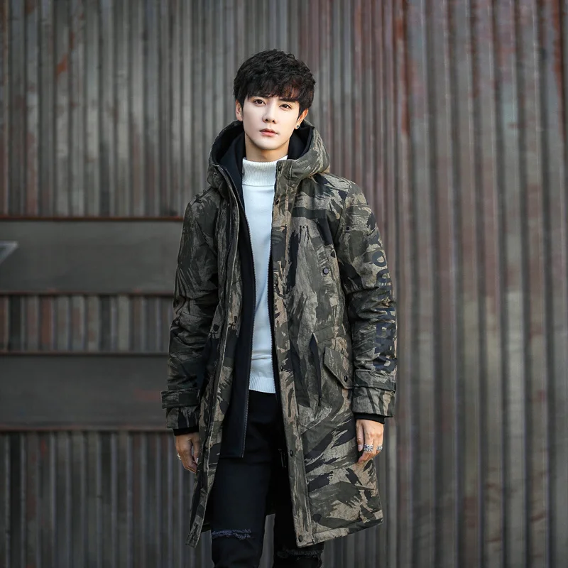 

Мужской пуховик, мужская одежда 2023, зимние куртки, Мужская Толстая парка, теплое пальто с капюшоном, мужская модель LXR949