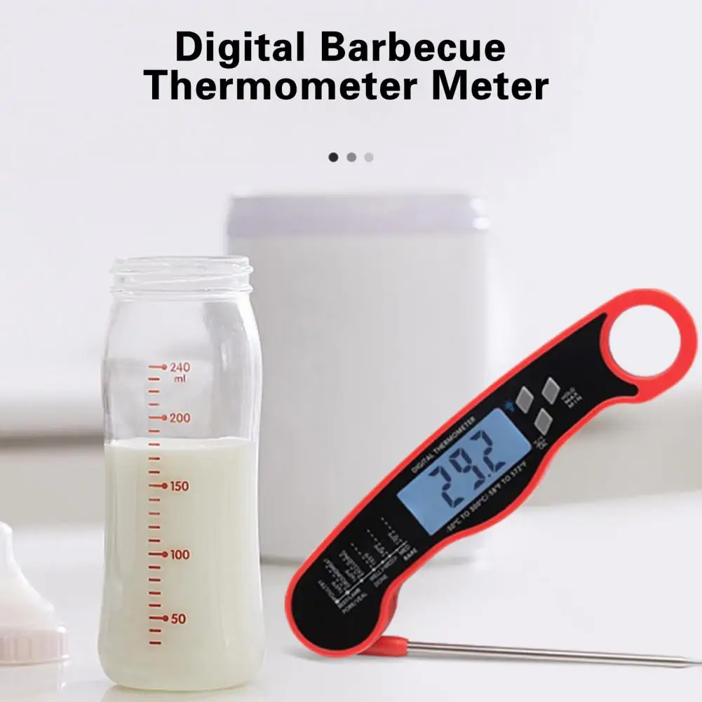 

Grill Thermometer Useful Quick Response Magnetic Adsorption Digital Food BBQ Temperature Monitor Home Supply