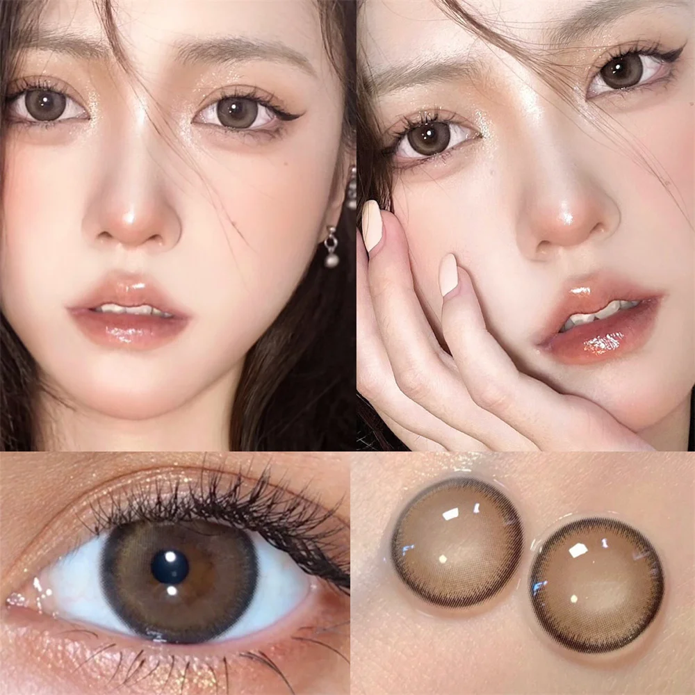 Ночное небо серые цветные контактные линзы для глаз макияж маленькая красивая