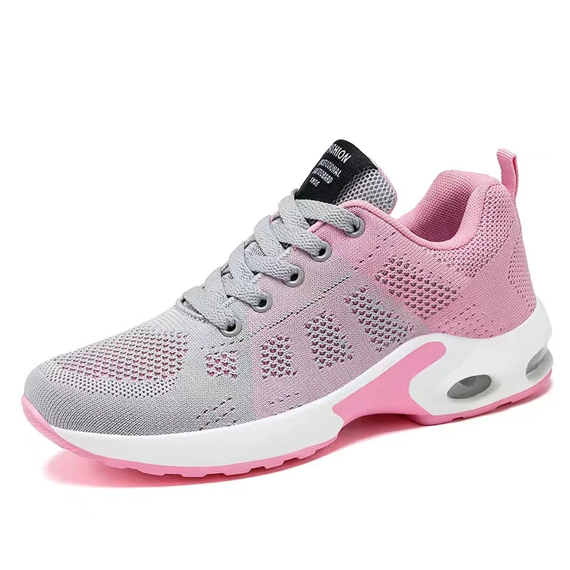 Fashion Women Running Shoes Breathable Mesh Outdoor Light Weight Sports Shoes Casual Walking Sneakers Lace-up Women Sneaker