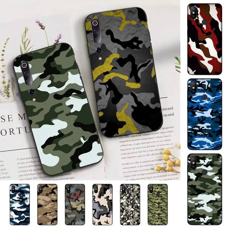 

Camouflage Camo military TPU Phone Case for Xiaomi mi 5 6 8 9 10 lite pro SE Mix 2s 3 F1 Max2 3