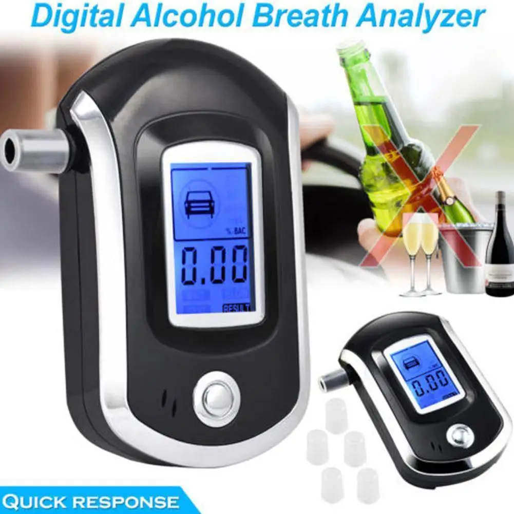 

Digital Breath Alcohol Tester Car Breathalyzer Portable Alcohol Meter Wine Alcohol Test Blowing Drunk Driving Tester