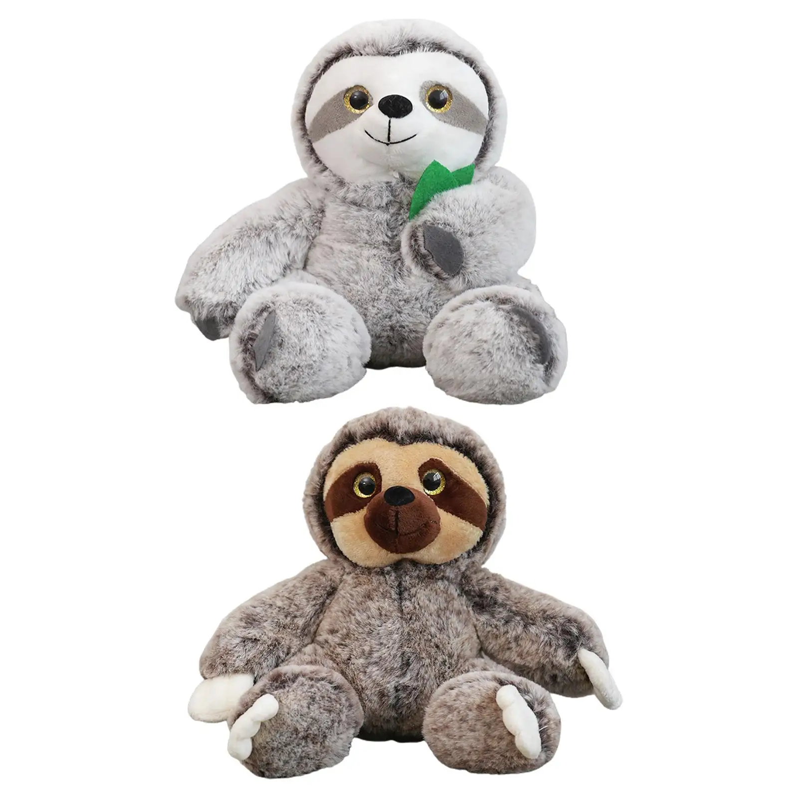 

Soft Plush Stuffed Sloth Toy Simulation Animal Doll Throw Pillow Decorative
