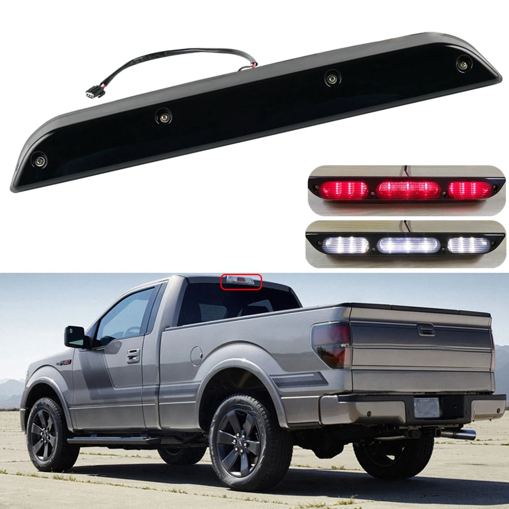 

Светодиодный третий стоп светильник для Ford F-150 2015-2019, белый, красный, высокий, третий стоп-сигнал для автомобильных фар, аксессуары