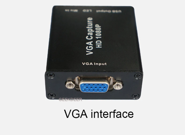 Адаптеры Vga-Usb 1080p с картой видеозахвата для проектора запись встреч видео