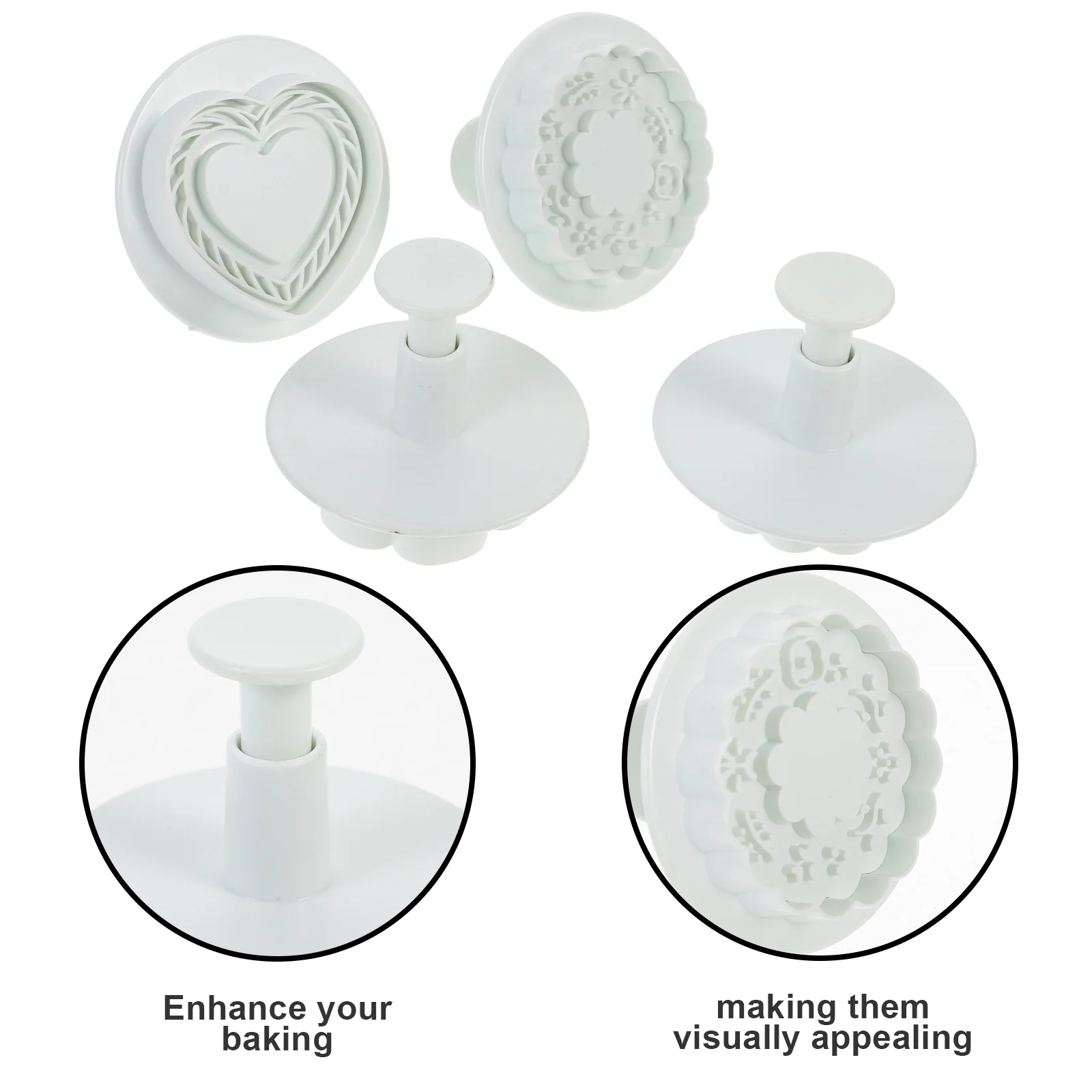 4 шт. клейкие формы в форме цветка трафареты для выпечки печенья изготовление