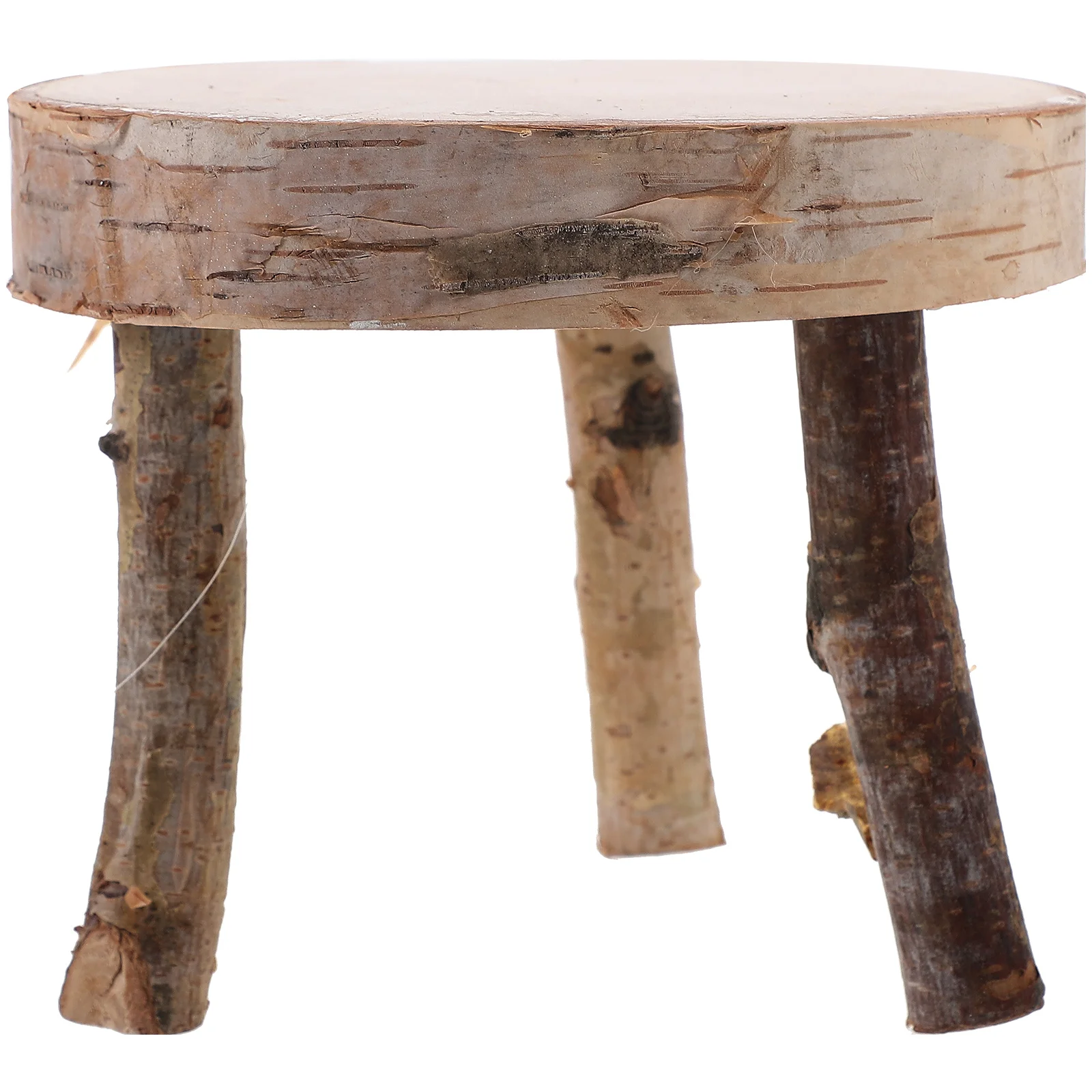 

1Pc Wood Slice Table Wooden Candlestick Natural Wood Stand Garden Ornament