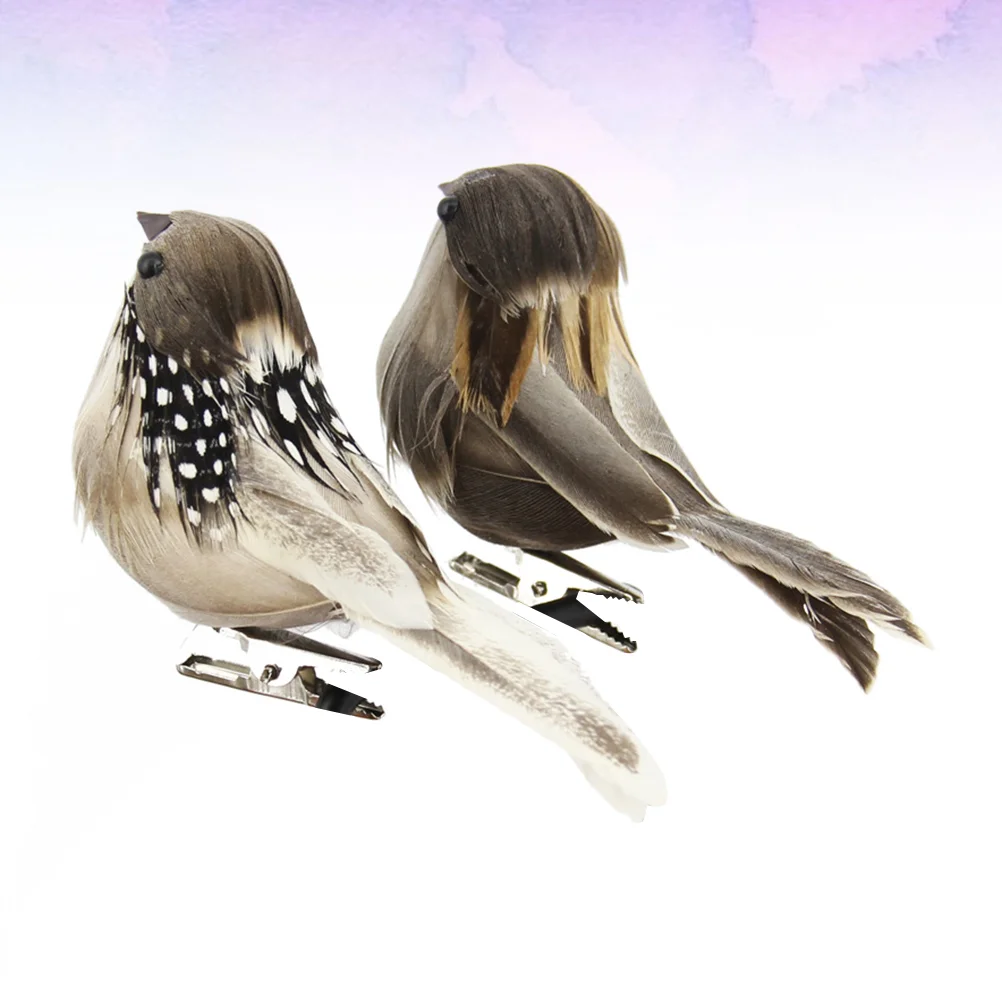 

Birds Bird Decor Artificial Fake Featheredfor Ornament Simulation Ornaments Props Decoration Decorations Crafts