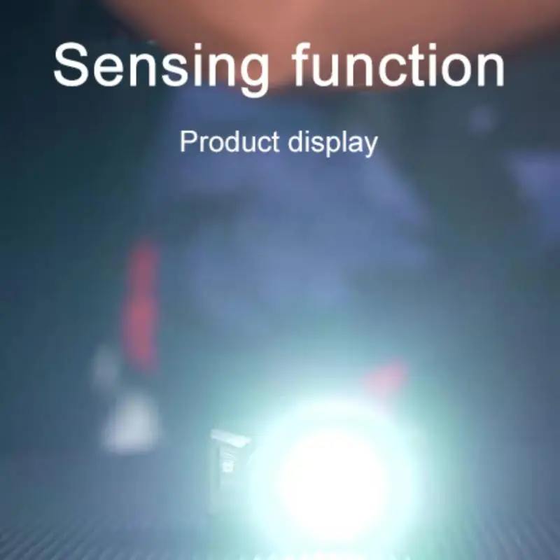 

New Three Light Source Mini 360 Degree Rotation Independent Buttons Usb Charging Sensor Switches Abs Bicycle Emergency Light Led