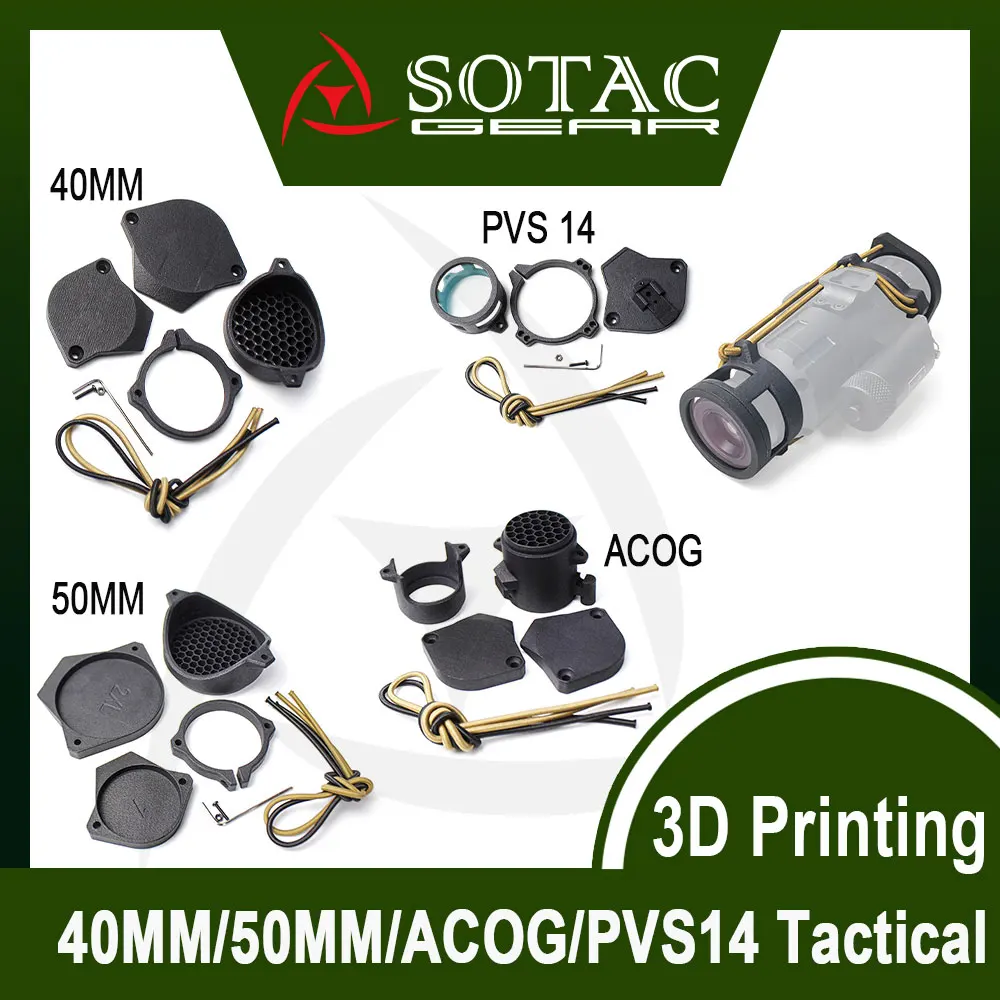 SOTAC тактическое оружие защитная крышка для ACOG PVS14 калибр 50/40 мм аксессуары прицела