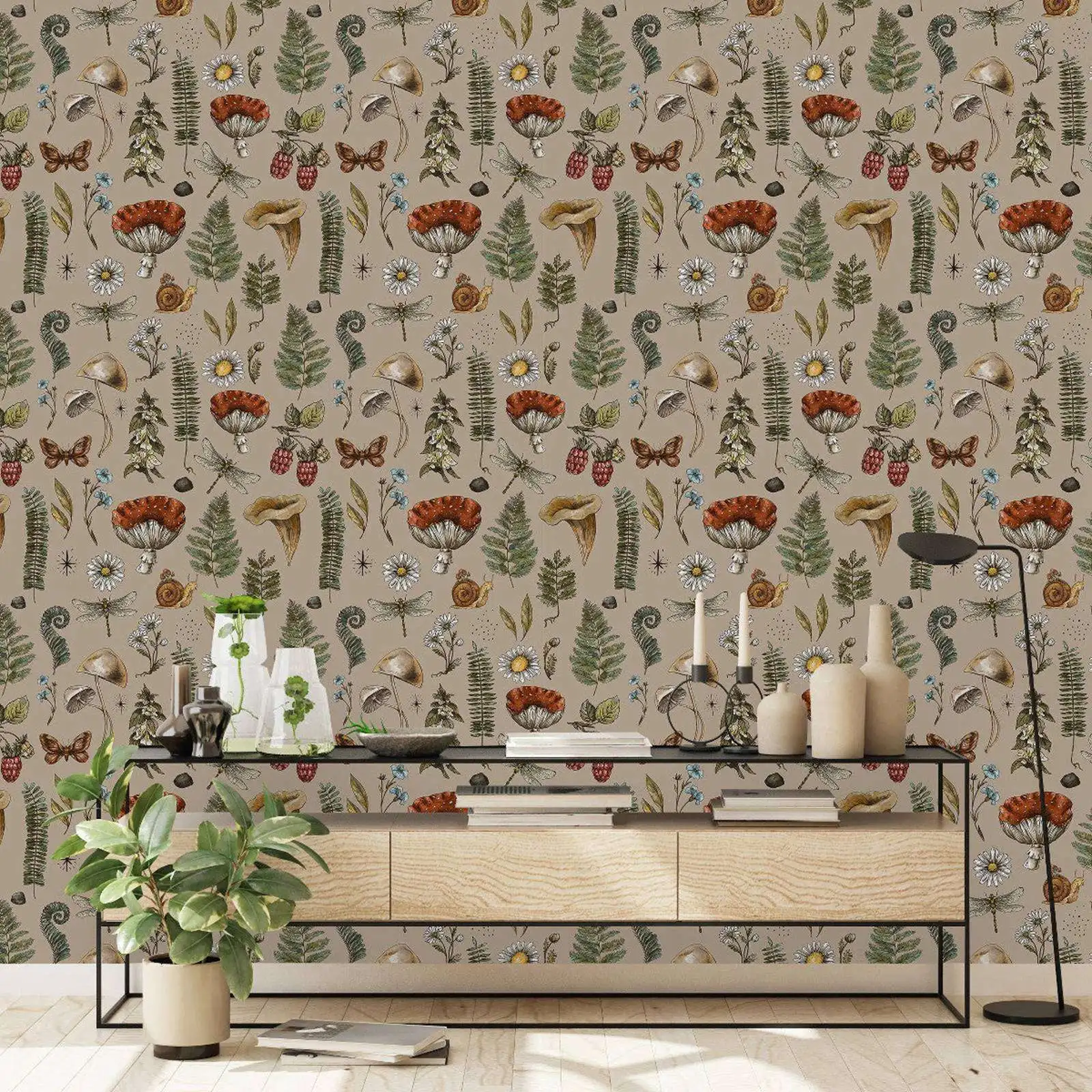 

Винтажные бумажные обои Pixel&Wall Woodland Nature