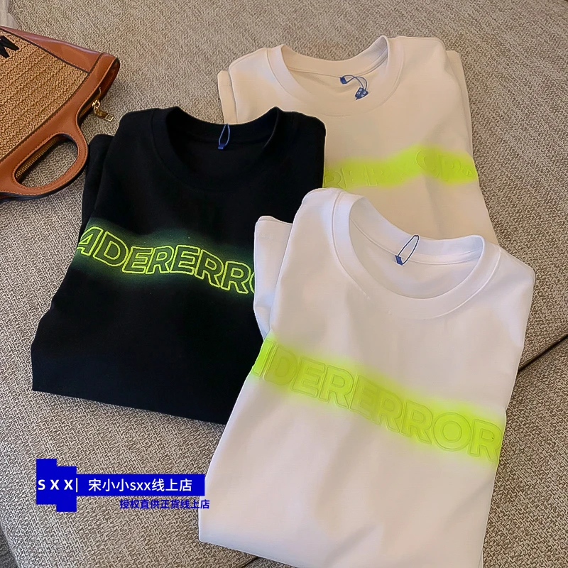 

ADER ERROR tide brand spring and summer men and women new loose couple casual oversize round neck short sleeve t-shirt