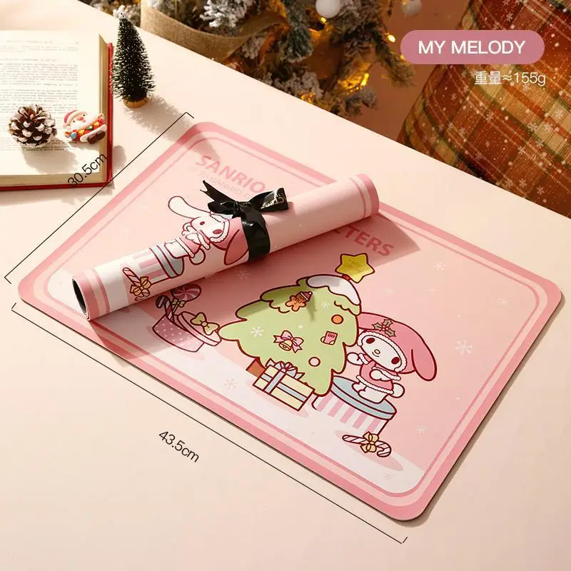 Sanrio изоляционный коврик для обеденного стола аниме Cinnamoroll My Melody рождественской