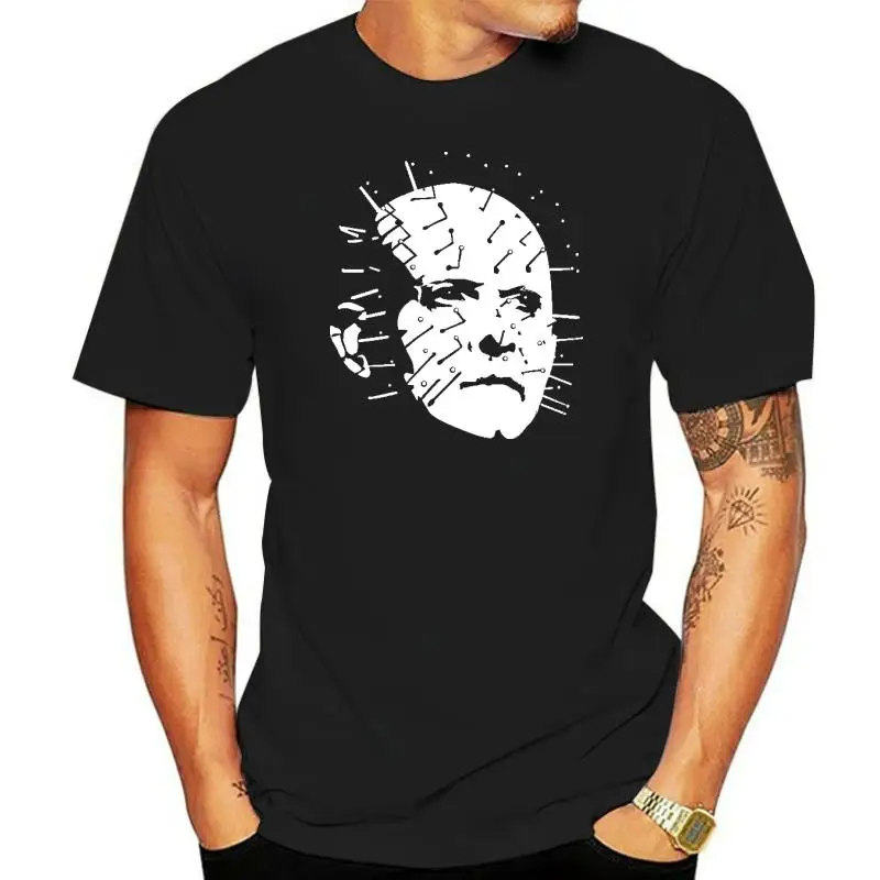 

Pinhead Hellraiser 80s Cult Horror Inspired Movie Womens T-Shirt men t shirt