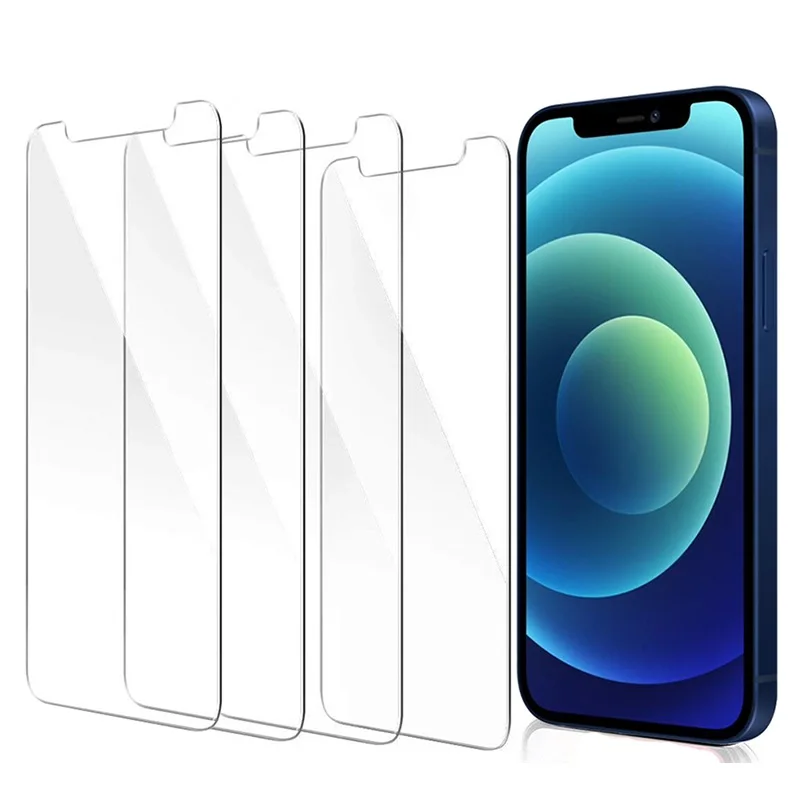 100pcs Clear Protective Glass For iPhone 13 12 Mini 14 Pro Max screen protector Tempered Glass For iPhone 7 8 Plus X XR XS Max