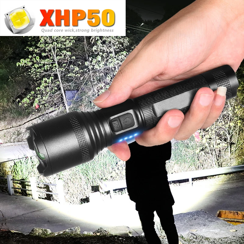 

Rechargeable Bolder LC90 LED Flashlight Pocket-Sized Torch With Super Bright 900 Lumens P60 LED Zoomable 5 Light Modes