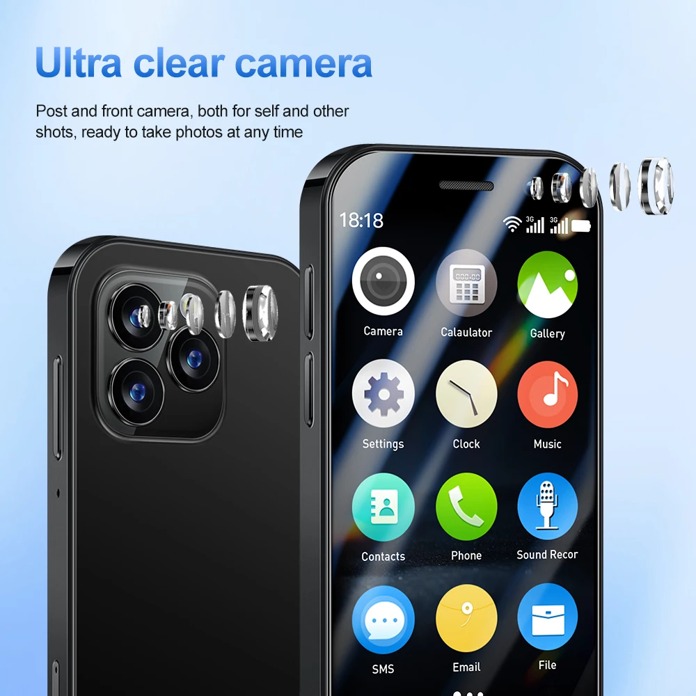 SERVO 16SE маленький смартфон с двумя SIM-картами чистый Android 9,0 HD  камера 3G сеть Play Store 3,0 дюймовый сенсорный экран мини-смартфон |  AliExpress